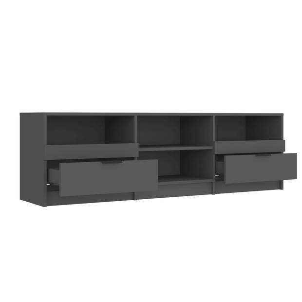 vidaXL Tv-meubel 150x33,5x45 cm bewerkt hout zwart