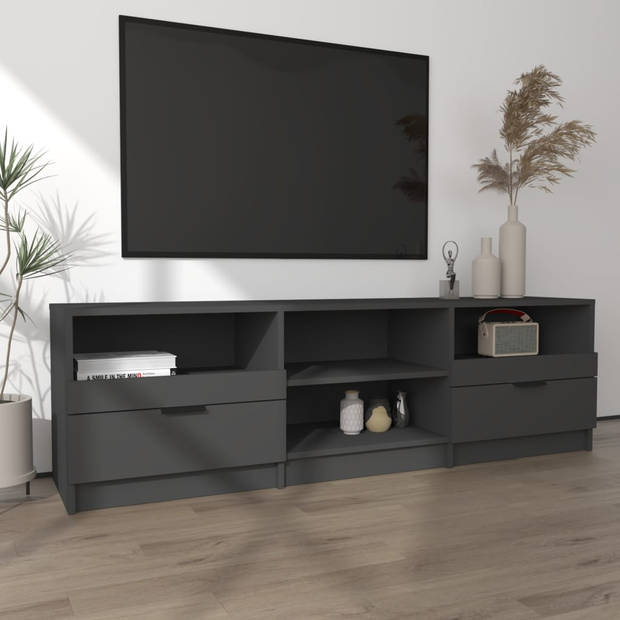 vidaXL Tv-meubel 150x33,5x45 cm bewerkt hout zwart