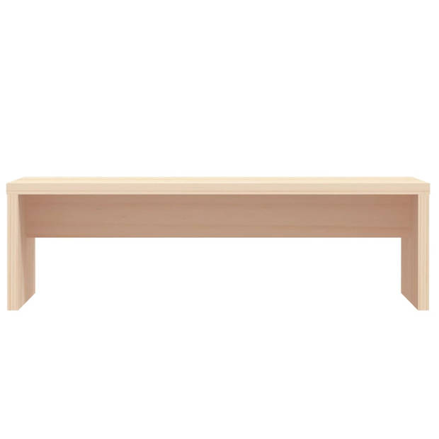 The Living Store Monitorstandaard - Grenenhout - 50 x 27 x 15 cm - Opbergfunctie