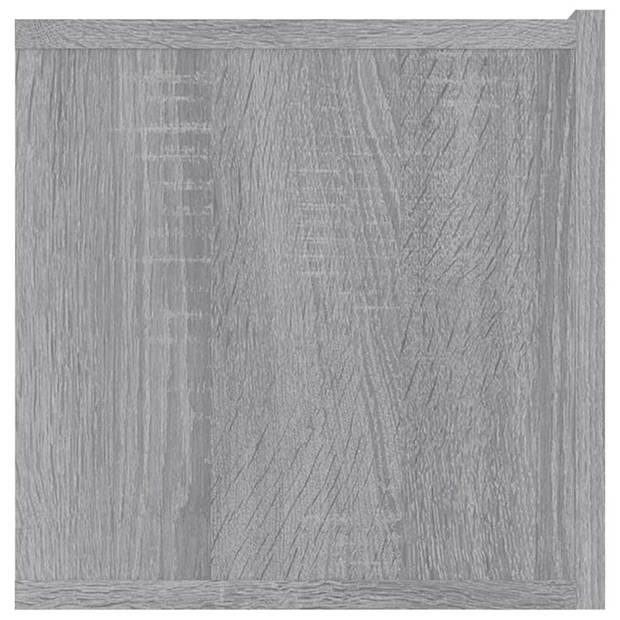 vidaXL Tv-meubel 80x30x30 cm bewerkt hout grijs sonoma eikenkleurig