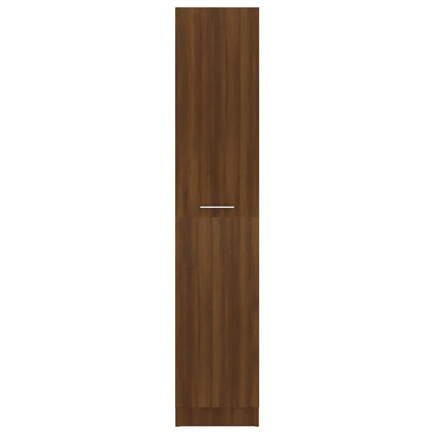 vidaXL Apothekerskast 30x42,5x150 cm bewerkt hout bruin eikenkleur