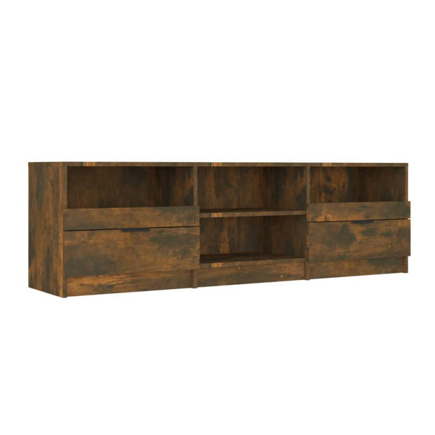 vidaXL Tv-meubel 150x33,5x45 cm bewerkt hout gerookt eikenkleurig