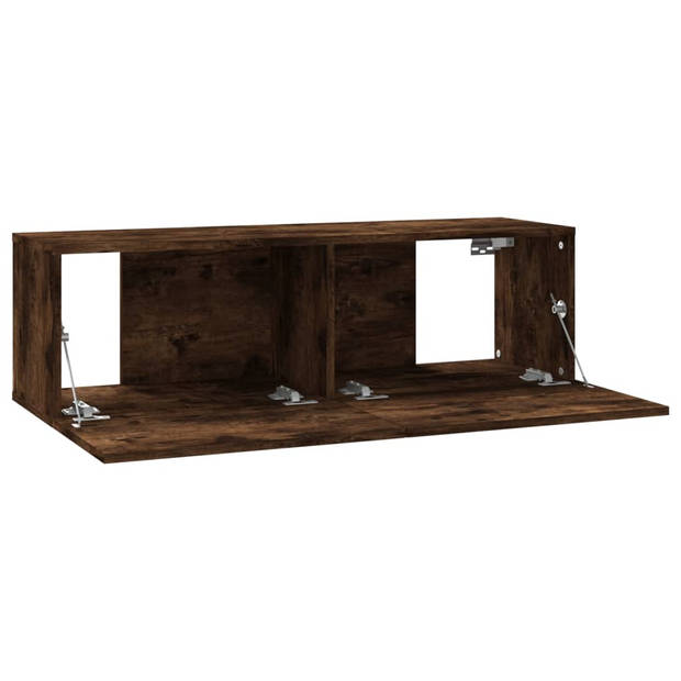 vidaXL Tv-wandmeubel 100x30x30 cm bewerkt hout gerookt eikenkleurig