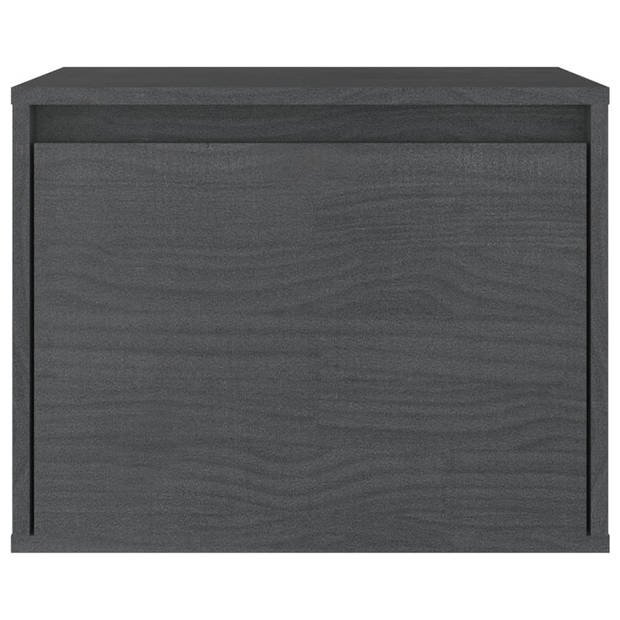 The Living Store TV-meubel Wandkast - 45 x 30 x 35 cm - massief grenenhout