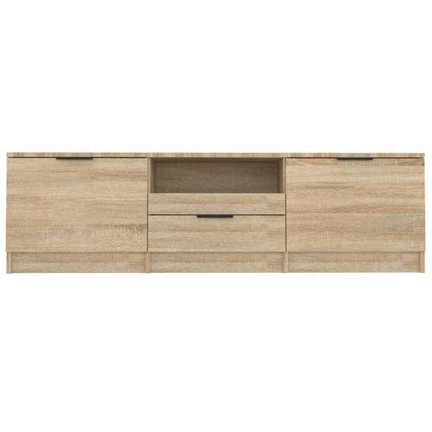 The Living Store Tv-meubel 140x35x40 - Sonoma eiken - Praktisch materiaal