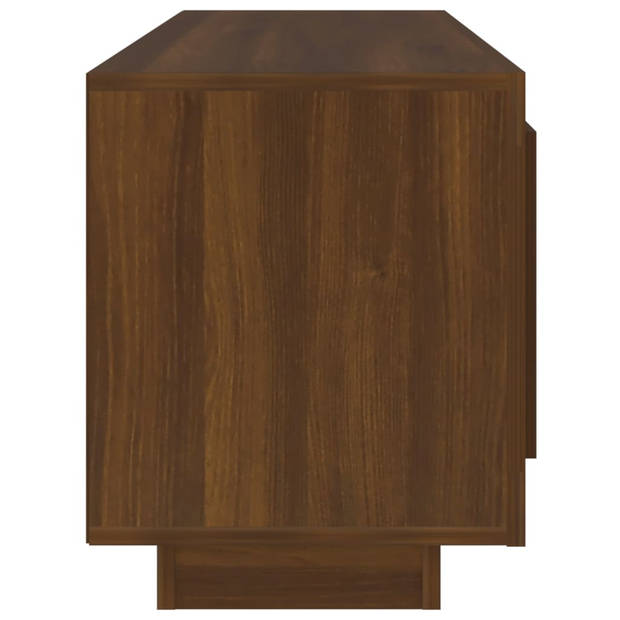 vidaXL Tv-meubel 102x35x45 cm bewerkt hout bruin eikenkleur