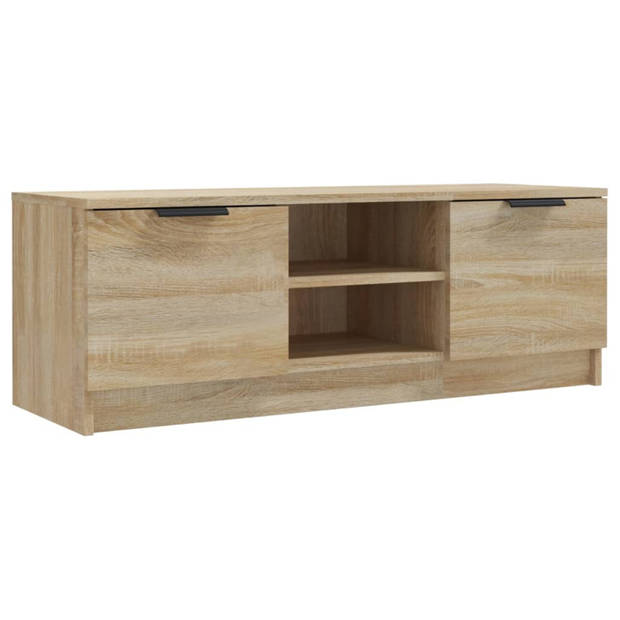 vidaXL Tv-meubel 102x35x36,5 cm bewerkt hout sonoma eikenkleurig