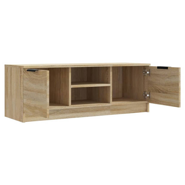 vidaXL Tv-meubel 102x35x36,5 cm bewerkt hout sonoma eikenkleurig