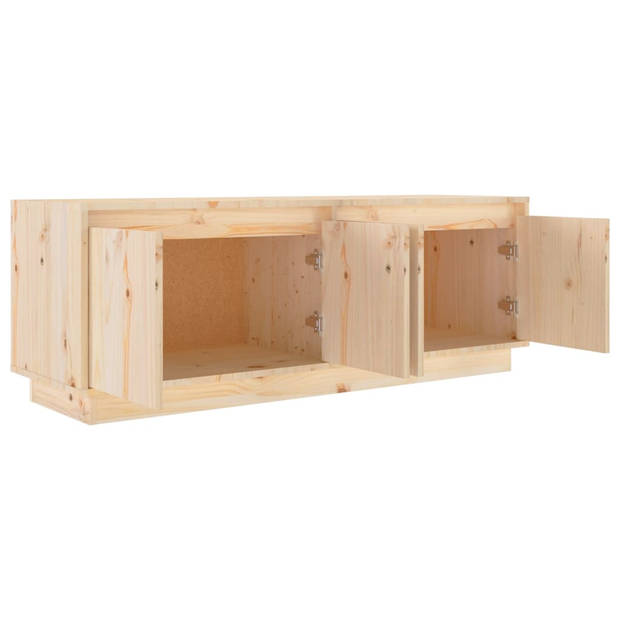 vidaXL Tv-meubel 110x34x40 cm massief grenenhout