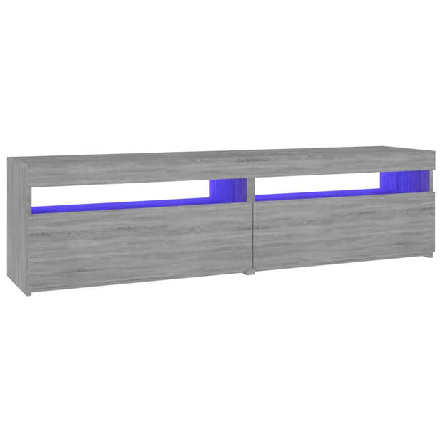 vidaXL Tv-meubelen met LED-verlichting 2 st 75x35x40 cm grijs sonoma