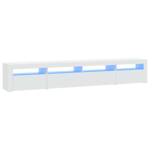 vidaXL Tv-meubel met LED-verlichting 240x35x40 cm wit