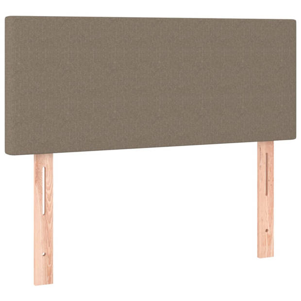 vidaXL Hoofdbord 100x5x78/88 cm stof taupe