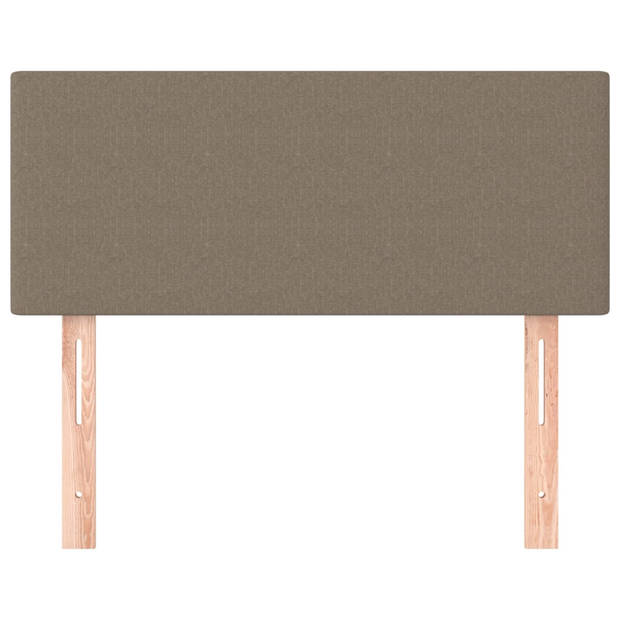 vidaXL Hoofdbord 100x5x78/88 cm stof taupe