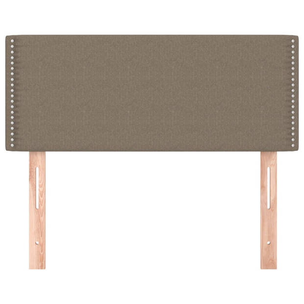 vidaXL Hoofdbord 100x5x78/88 cm stof taupe