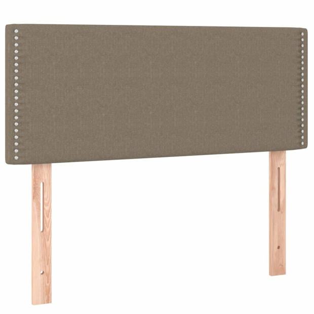 vidaXL Hoofdbord 90x5x78/88 cm stof taupe