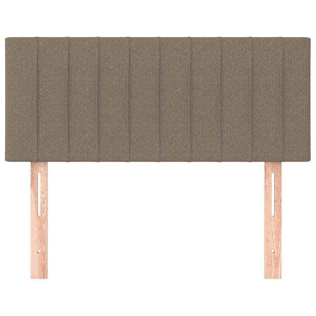 vidaXL Hoofdbord 90x5x78/88 cm stof taupe