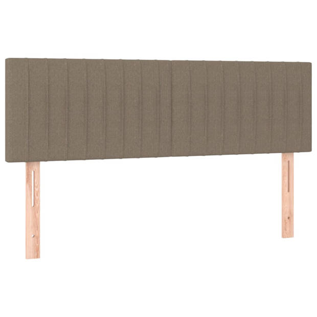 vidaXL Hoofdborden 2 st 72x5x78/88 cm stof taupe