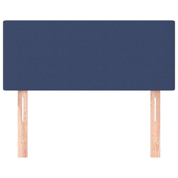 vidaXL Hoofdbord 100x5x78/88 cm stof blauw