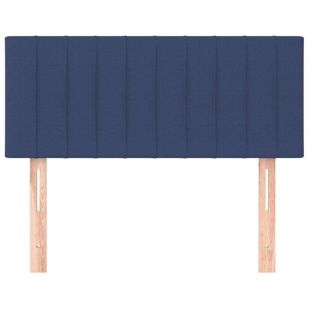 vidaXL Hoofdbord 90x5x78/88 cm stof blauw