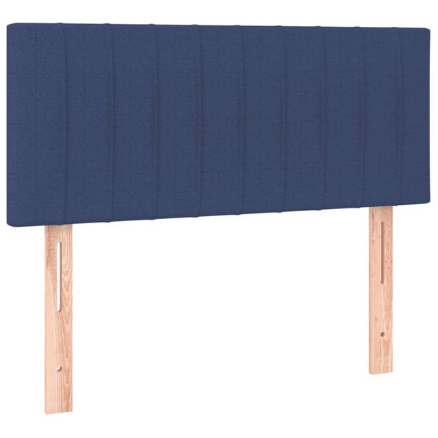 vidaXL Hoofdbord 80x5x78/88 cm stof blauw