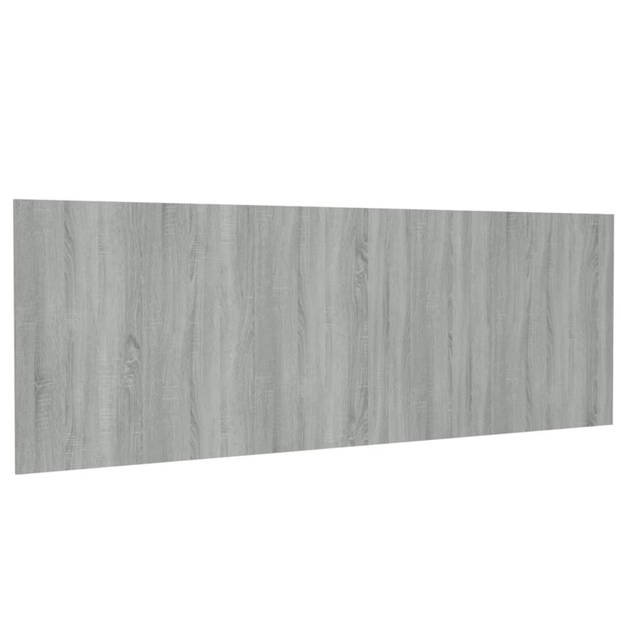 vidaXL Hoofdbord wandmodel 240x1,5x80 cm bewerkt hout grijs sonoma