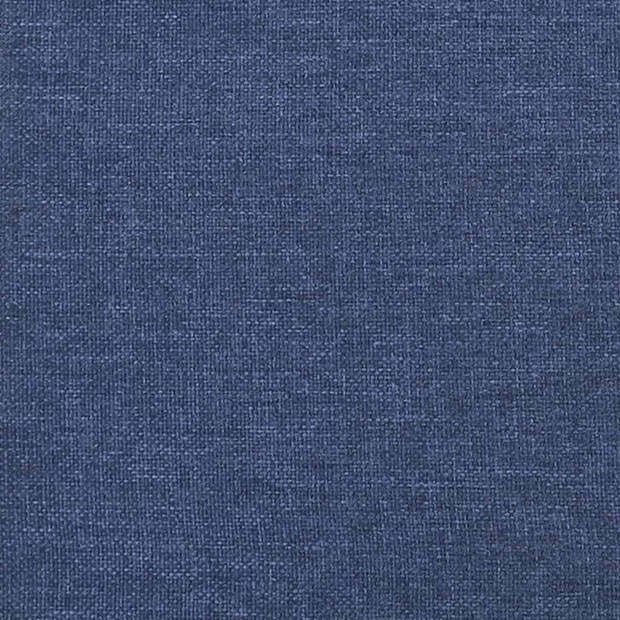 vidaXL Bedframe stof blauw 90x200 cm