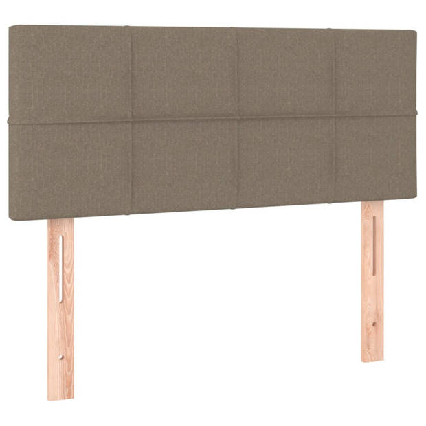 vidaXL Hoofdbord 80x5x78/88 cm stof taupe