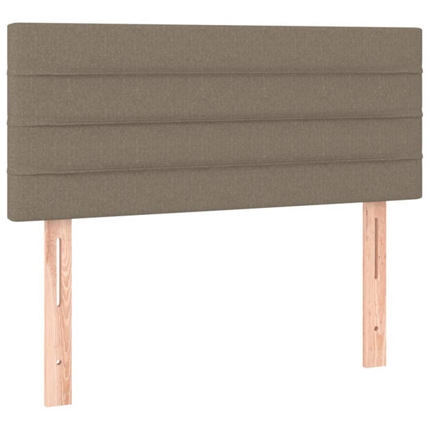 vidaXL Hoofdbord 80x5x78/88 cm stof taupe