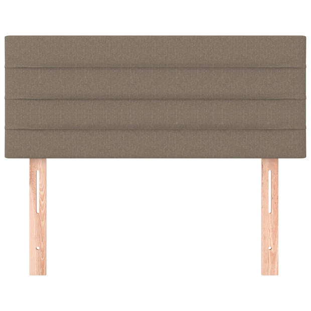 vidaXL Hoofdbord 100x5x78/88 cm stof taupe