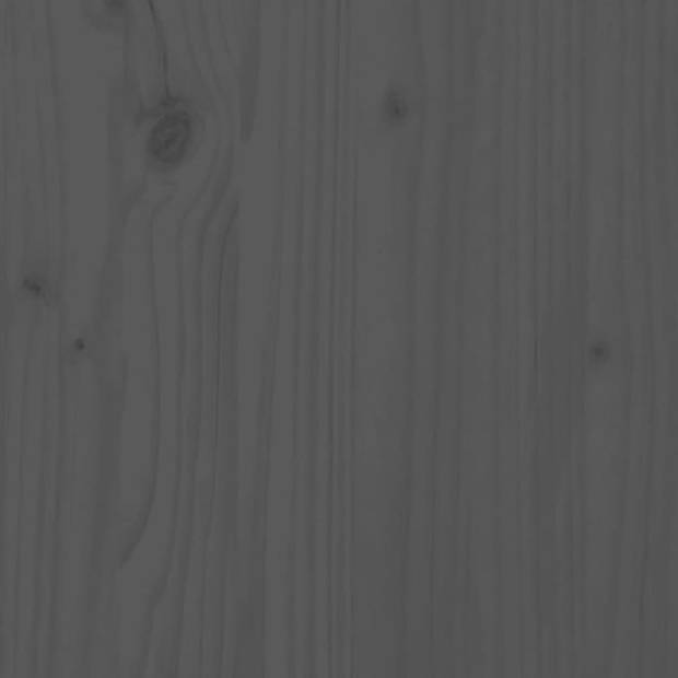 vidaXL Hoofdbord 80,5x4x100 cm massief grenenhout grijs