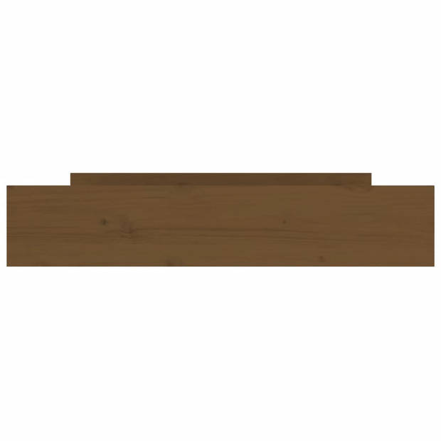 vidaXL Bedlades 2 st massief grenenhout honingbruin