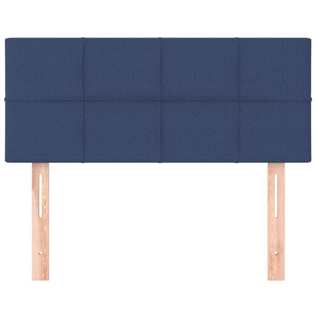 vidaXL Hoofdbord 100x5x78/88 cm stof blauw