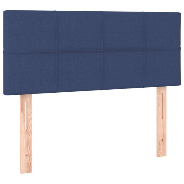 vidaXL Hoofdbord 100x5x78/88 cm stof blauw