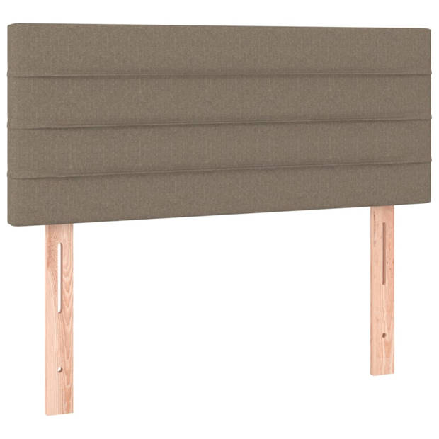 vidaXL Hoofdbord 90x5x78/88 cm stof taupe