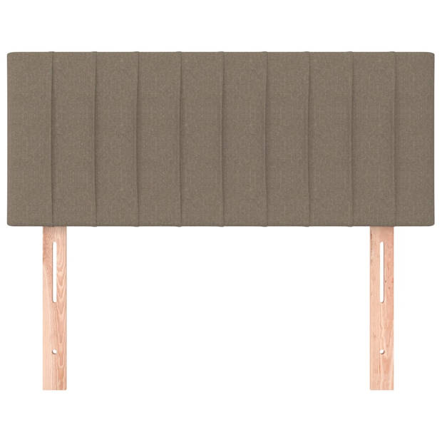 vidaXL Hoofdbord 100x5x78/88 cm stof taupe