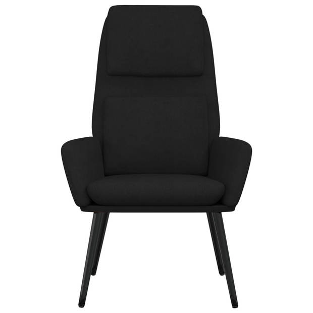 The Living Store fauteuil Comfort - 70 x 77 x 98 cm - zwart stof