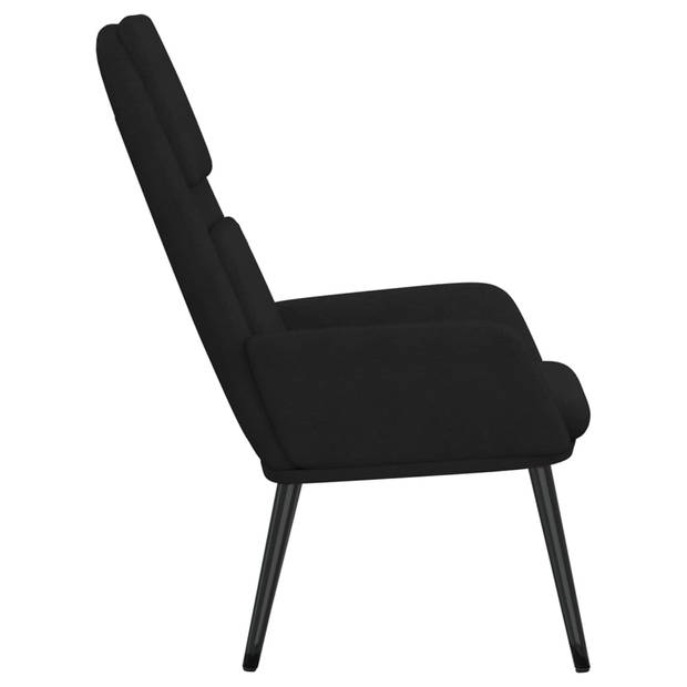 The Living Store fauteuil Comfort - 70 x 77 x 98 cm - zwart stof