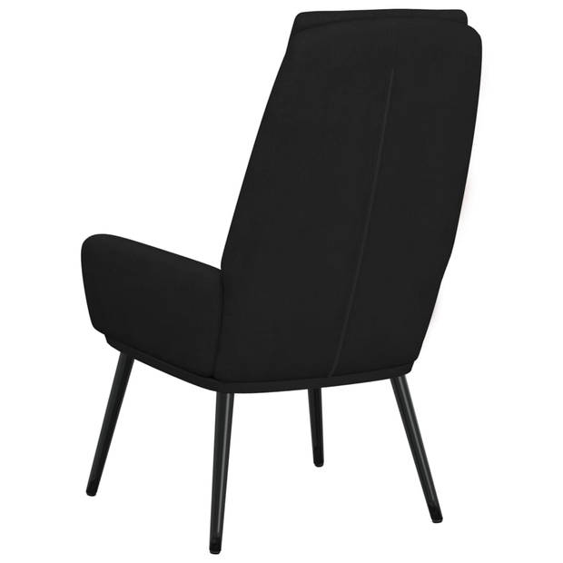 The Living Store fauteuil Comfort - 70 x 77 x 98 cm - zwart stof