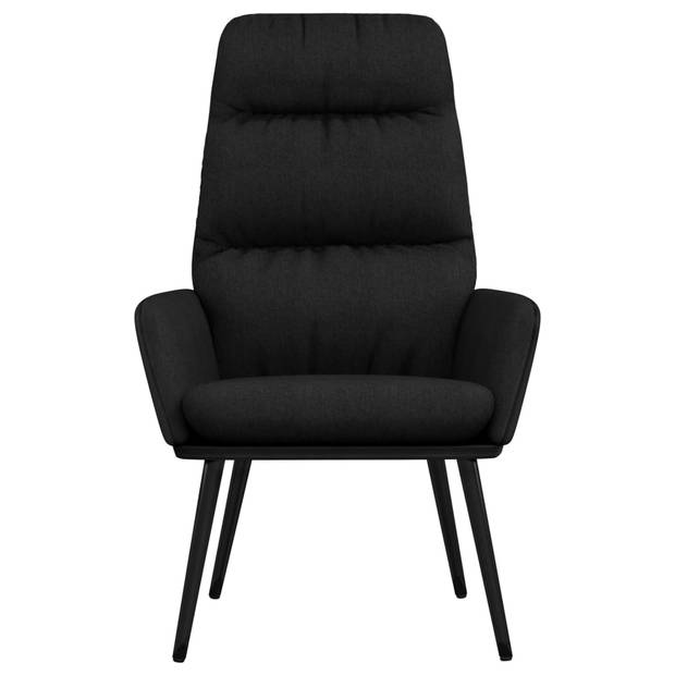 The Living Store Relaxstoel - Fauteuil - Zwart - 70 x 77 x 98 cm - Stevig en comfortabel