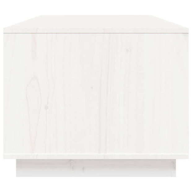 vidaXL Salontafel 100x50x41 cm massief grenenhout wit