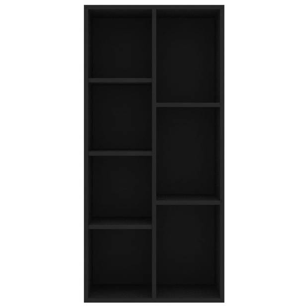 vidaXL Boekenkast 50x25x106 cm bewerkt hout zwart
