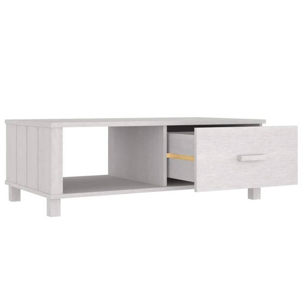 vidaXL Salontafel HAMAR 100x55x35 cm massief grenenhout wit