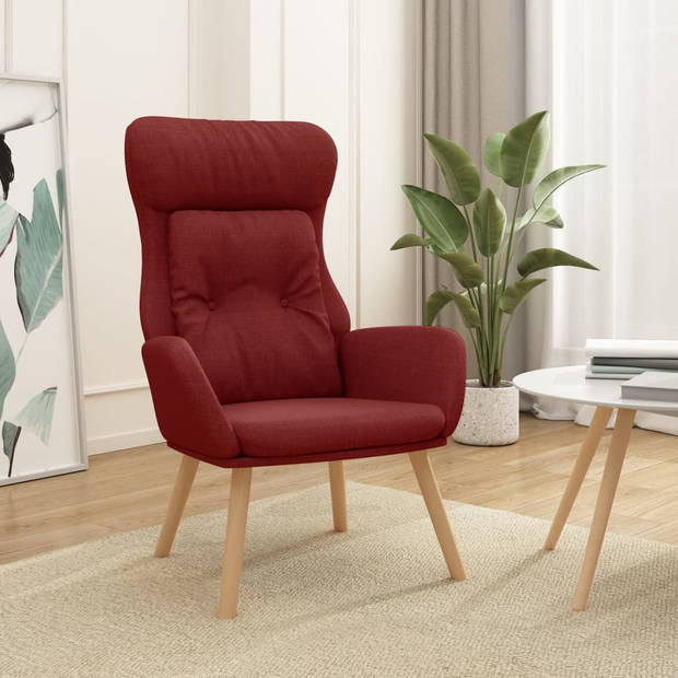 The Living Store Fauteuil Relaxed - Fauteuils - 70 x 77 x 94 cm - Dik gevoerd