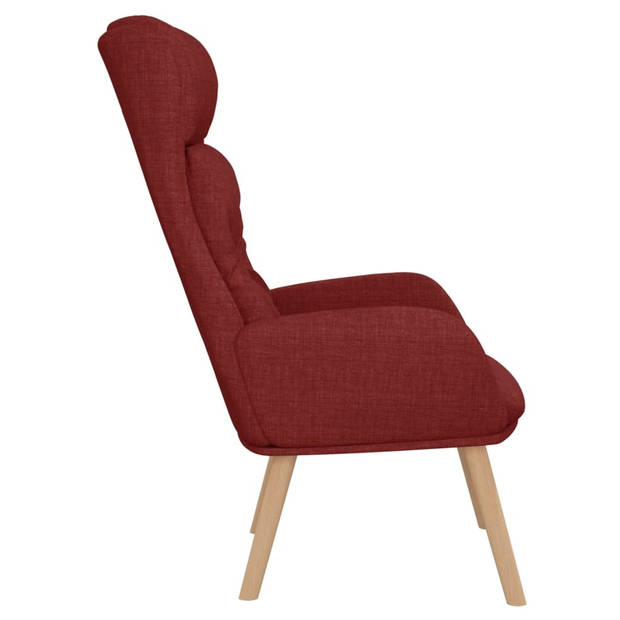 The Living Store Fauteuil Relaxed - Fauteuils - 70 x 77 x 94 cm - Dik gevoerd