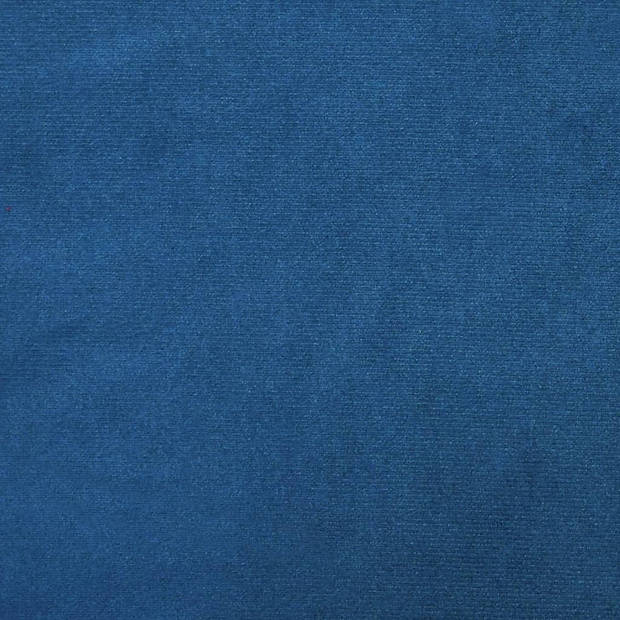 The Living Store Fauteuil Velvet - Blauw 70x77x98 cm - Optimaal zitcomfort