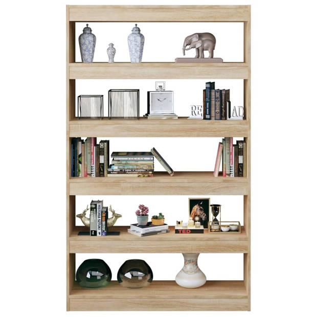 vidaXL Boekenkast / kamerscherm 100x30x166 cm sonoma eikenkleurig