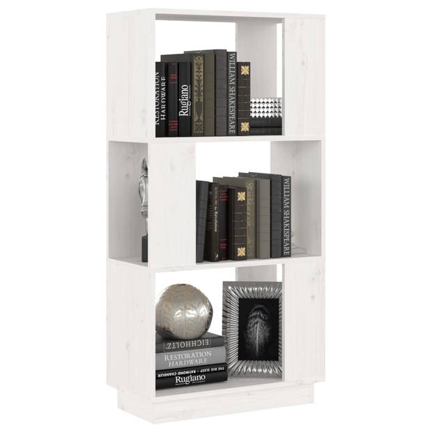 The Living Store Boekenkast - Wit Grenenhout - 51 x 25 x 101 cm - Duurzaam - Veelzijdig