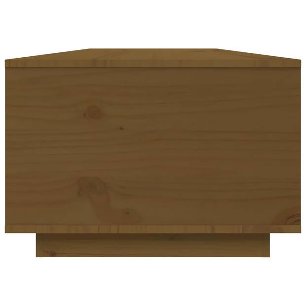 vidaXL Salontafel 80x50x35,5 cm massief grenenhout honingbruin