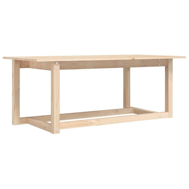 vidaXL Salontafel 110x55x45 cm massief grenenhout