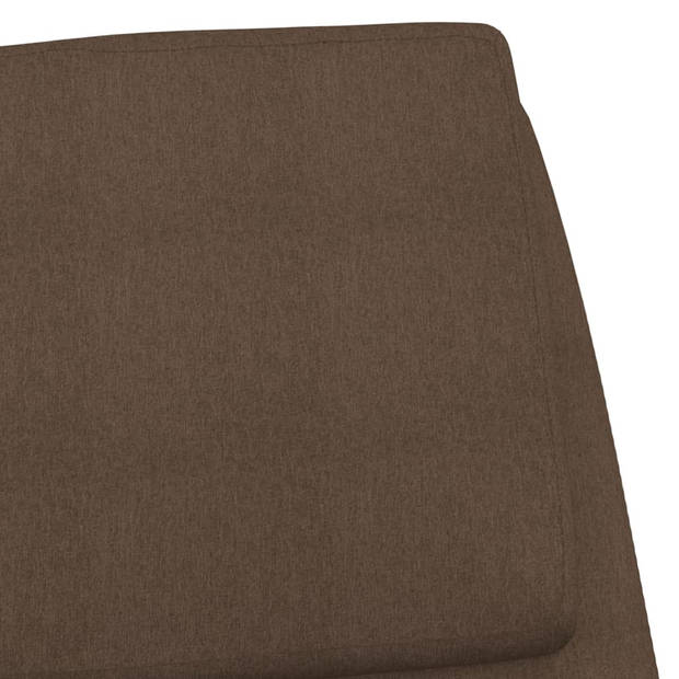 The Living Store Fauteuil Relaxstoel - Bruin - 70 x 77 x 98 cm - Dik gevoerd - Zacht aanvoelende stof